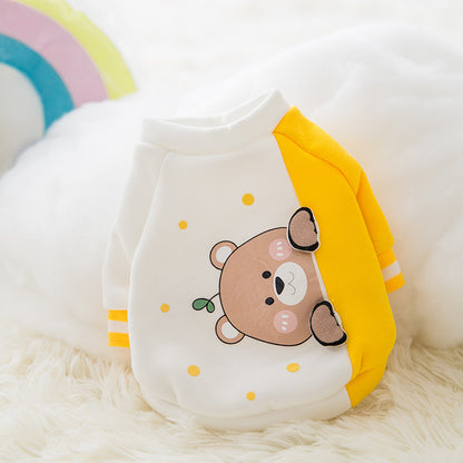 Fashion Cute Cartoon Pet Autumn And Winter Clothes