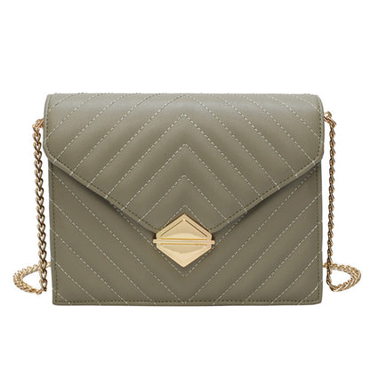 Chain Shoulder Bag Fashion Rhombus Small Square Bag