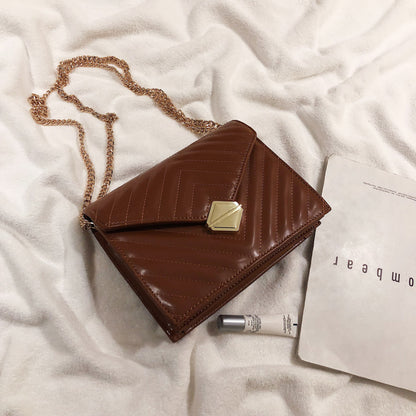 Chain Shoulder Bag Fashion Rhombus Small Square Bag
