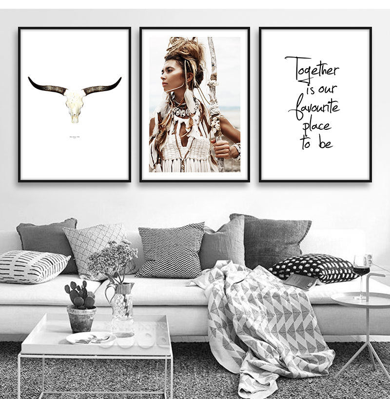 Bohemian Style Living Room Decoration