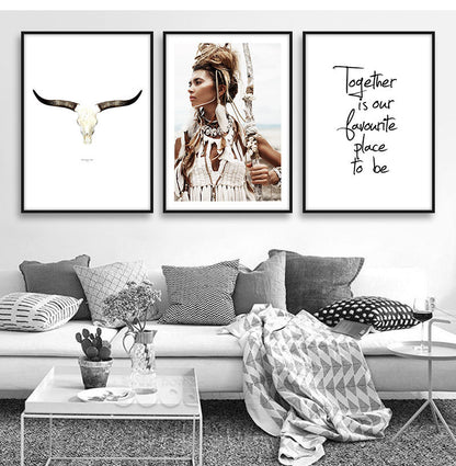 Bohemian Style Living Room Decoration