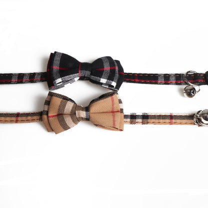 Fashion Simple Canvas Plaid Pet Collar