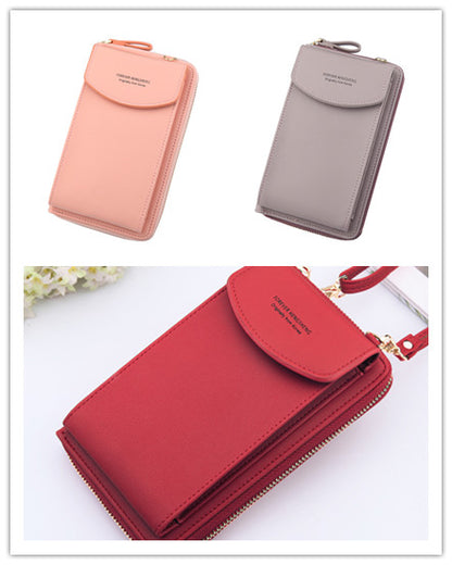 Mobile Phone Bag Zipper Women Diagonal Bag