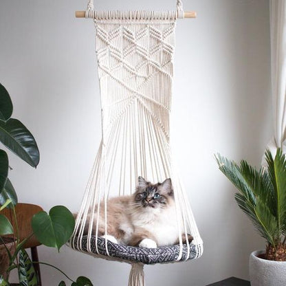 Ins Hand-Woven Cat Litter Universal Vibrato Net Red Hanging Basket Cat Hammock Pet Swing C-01