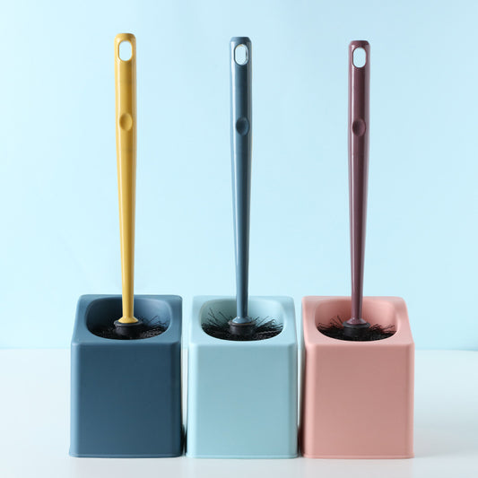 Punch-Free Wall-Mounted Storage Cleaning Brush, Long Handle And No Dead Ends Toilet Brush