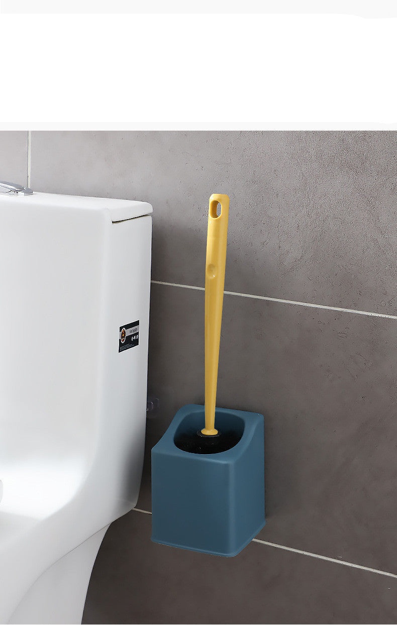 Punch-Free Wall-Mounted Storage Cleaning Brush, Long Handle And No Dead Ends Toilet Brush