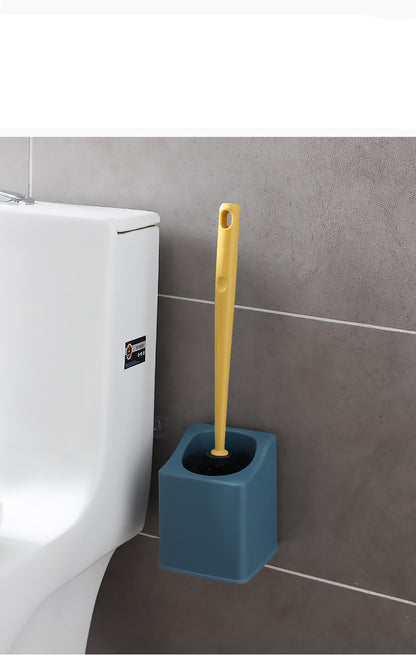 Punch-Free Wall-Mounted Storage Cleaning Brush, Long Handle And No Dead Ends Toilet Brush