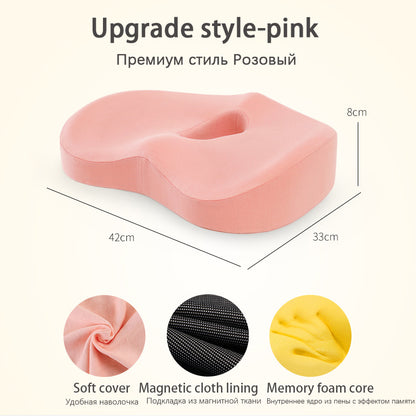 Ergonomic Car Lumbar Support Cushion Set - Memory Foam Back & Seat Cushion for Office & Car