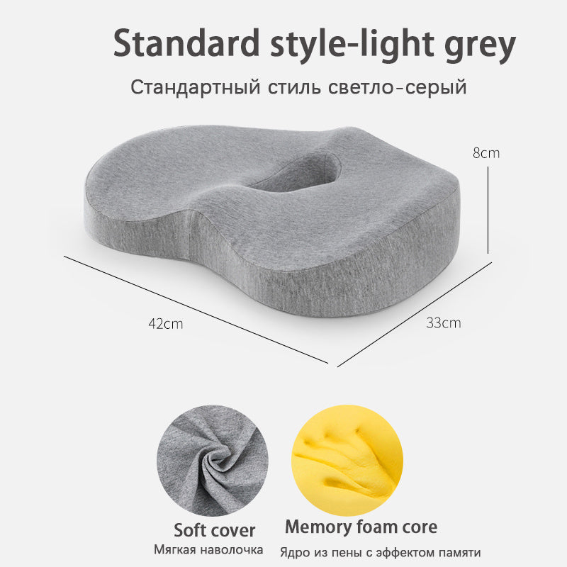 Ergonomic Car Lumbar Support Cushion Set - Memory Foam Back & Seat Cushion for Office & Car