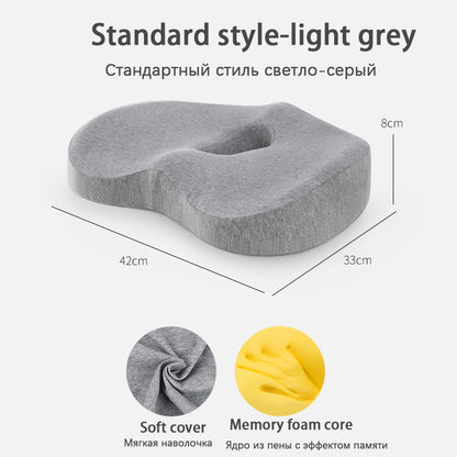 Ergonomic Car Lumbar Support Cushion Set - Memory Foam Back & Seat Cushion for Office & Car