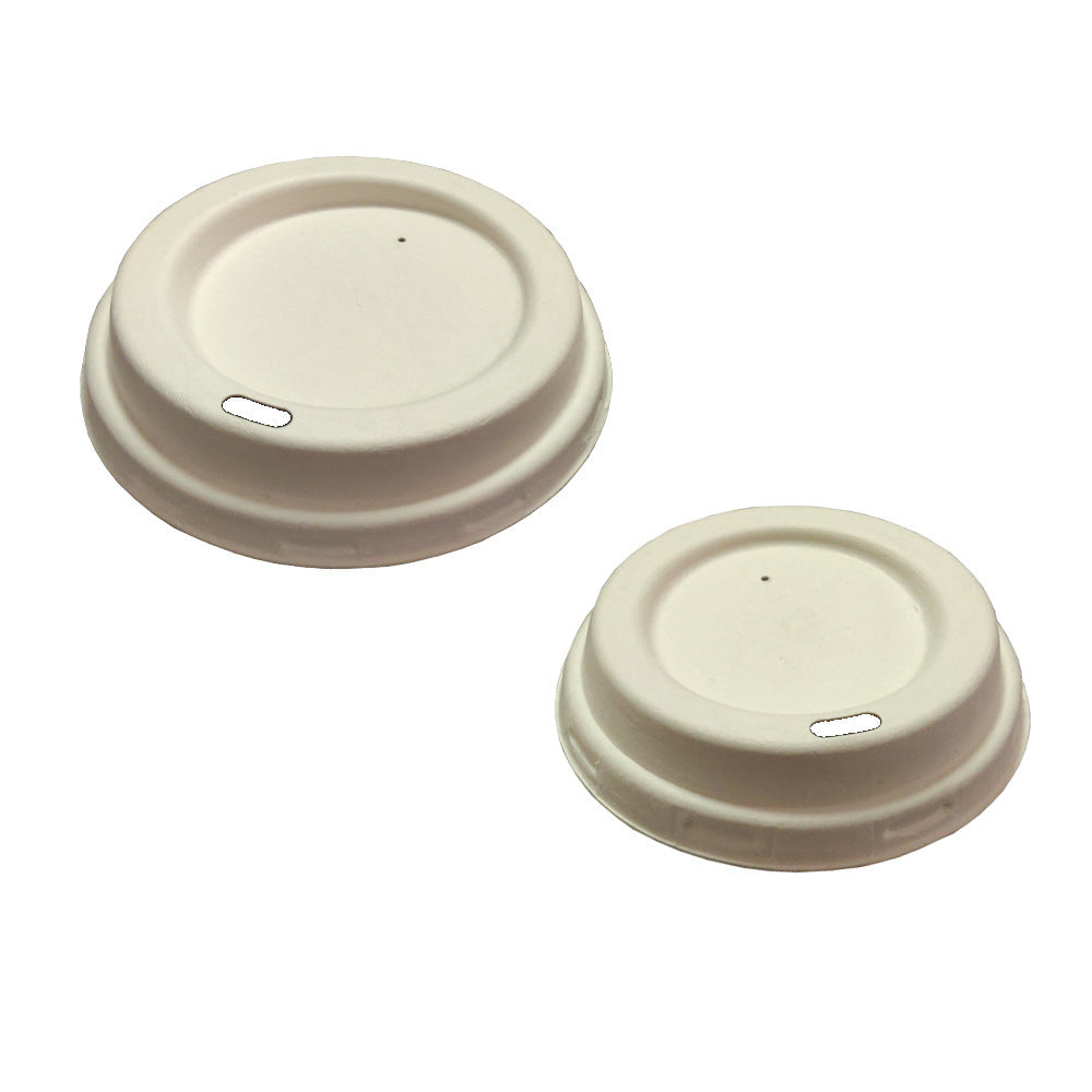 Disposable And Fully Degradable Sugar Cane Pulp Cup Lid