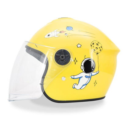 Children's Electric Battery Car Helmet Gray