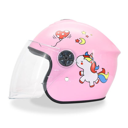 Children's Electric Battery Car Helmet Gray