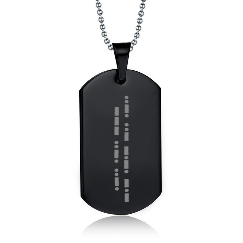 Cross border Black Pendant Male Father's Day Gift