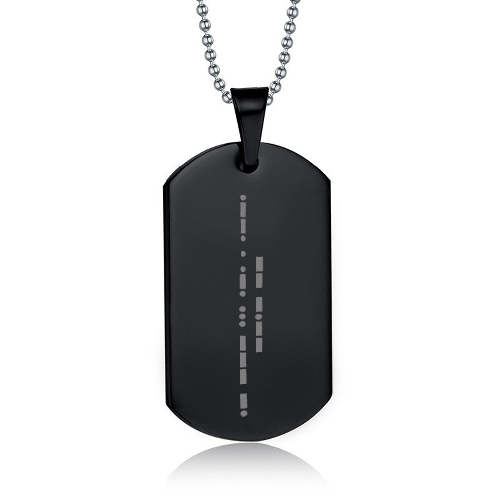 Cross border Black Pendant Male Father's Day Gift