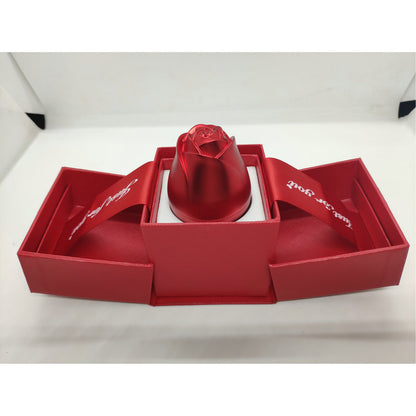 Metal Lifting Rose Jewelry Gift Box Valentine's Day Aluminum Alloy Ring Necklace Net Red Gift Jewelry Box