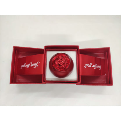 Metal Lifting Rose Jewelry Gift Box Valentine's Day Aluminum Alloy Ring Necklace Net Red Gift Jewelry Box