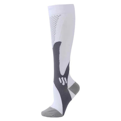 Compression Long Tube Sports Socks | Anti-Fatigue Elastic Athletic Socks for Running, Cycling & Gym | Men & Women | S–7XL