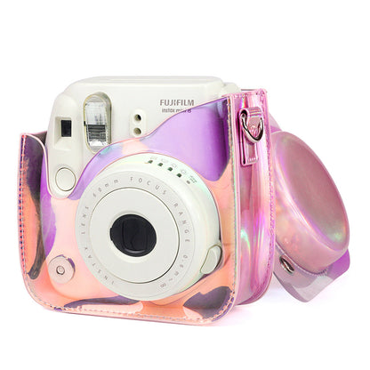 Bright Color Laser Camera Bag Light Variable Protective Leather Case