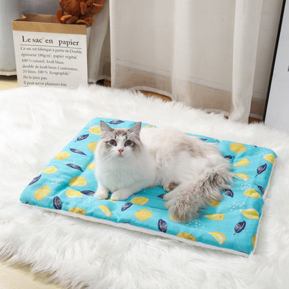 Thick Cotton Linen Lamb Wool Blanket Kennel Dog Mat Pet Supplies