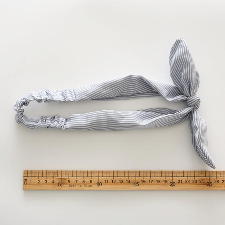 Geknotetes Haarband mit Hasenohren, Stirnband, Drei-Zustands-Schmuck, weiblicher Denim, elastische Krawatte, Haarreifen, Kopfbedeckung