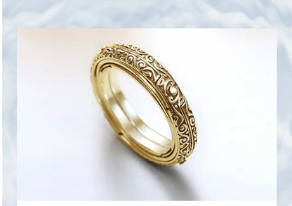 Ball-Shaped Flipped And Deformed Universe Ring Jewelry