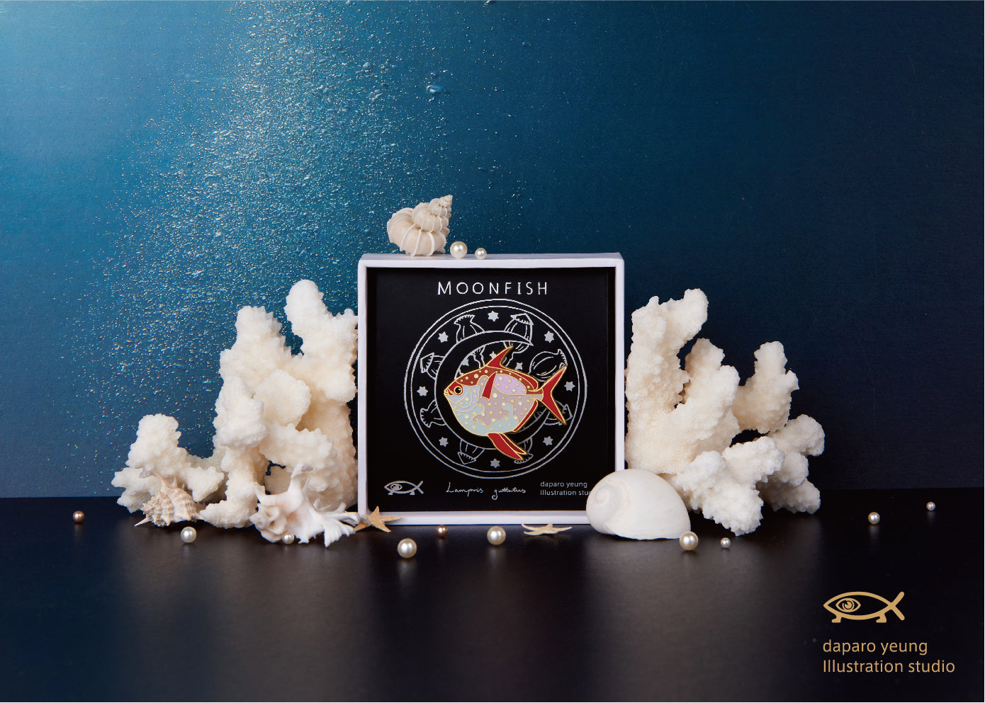 Daparo Mola moonfish designer original Brooch creative badge couple mother's Day Gift Jewelry Pin