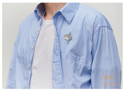 Daparo Mola moonfish designer original Brooch creative badge couple mother's Day Gift Jewelry Pin