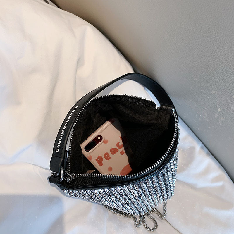 Bright Diamond Messenger Bag Wild Ins Chain Bag