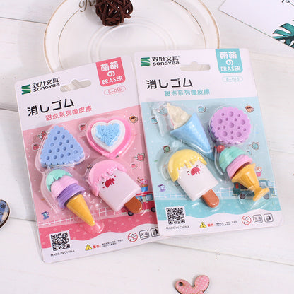 Children'S Day Gift Creative Eraser Set Gift Box Engineering Vehicle Model Primary School Student Stationery Prize Wholesale