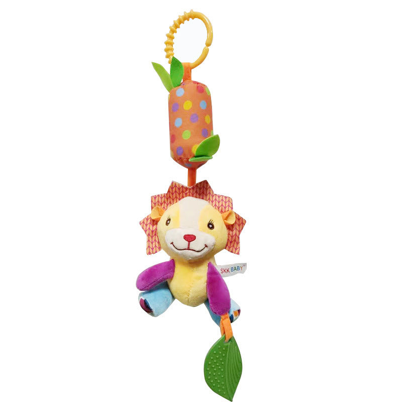 Baby Grip Plush Toy 0-3 Years Old Wind Chime Bed Bell Rattle Pendant