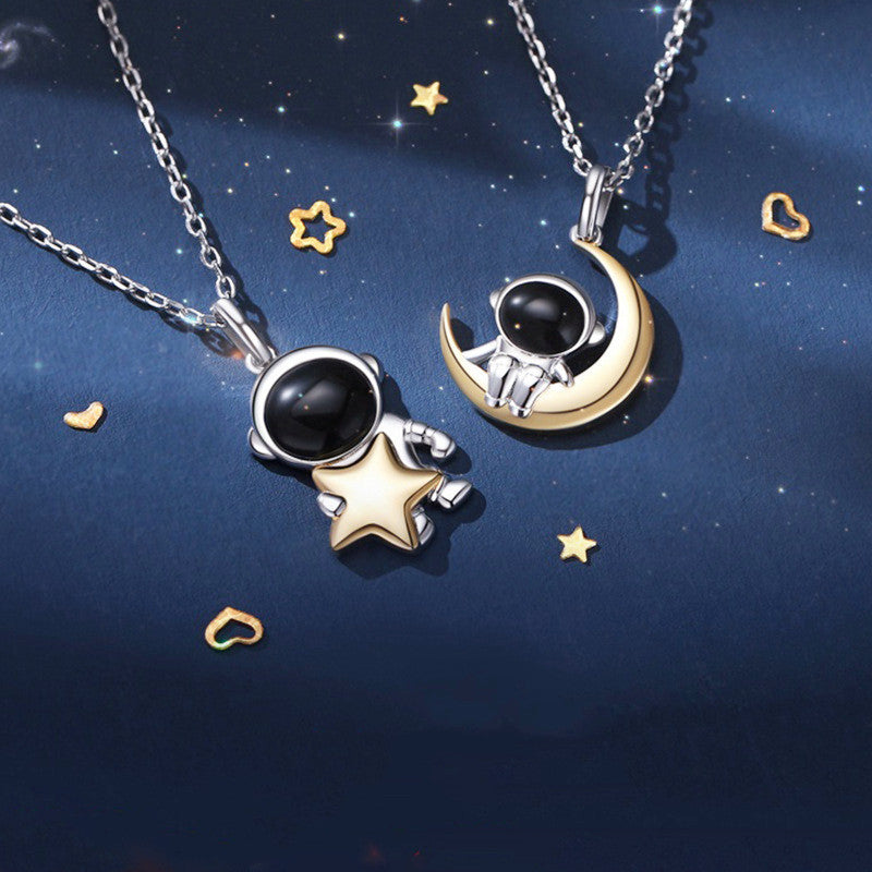 Roaming Planet Men's and Women's Clavicle Chain Pendant Valentine's Day Gift