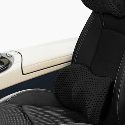 Memory Foam Car Headrest Lumbar Support Set