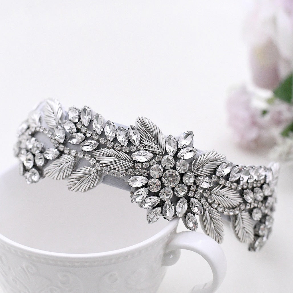 Hochwertige Kopfbedeckung mit diamantbesetztem Haarband zum Binden von Haaren, glänzende Diamant-Kopfbedeckung mit vielseitigem, breitem Stirnband