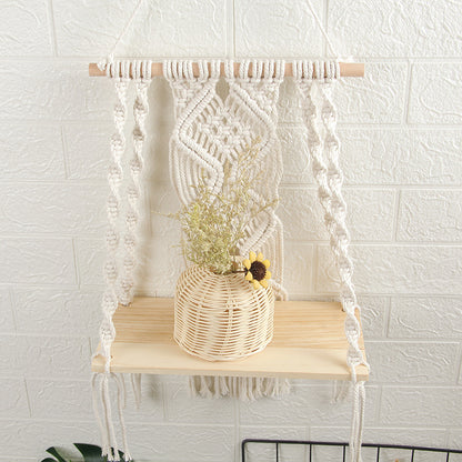 Hand-Woven Tapestry Cotton Rope Wall Hanging