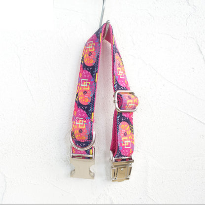 Can Be Engraved Dog Collar Alloy Buckle High Quality Traction Collar