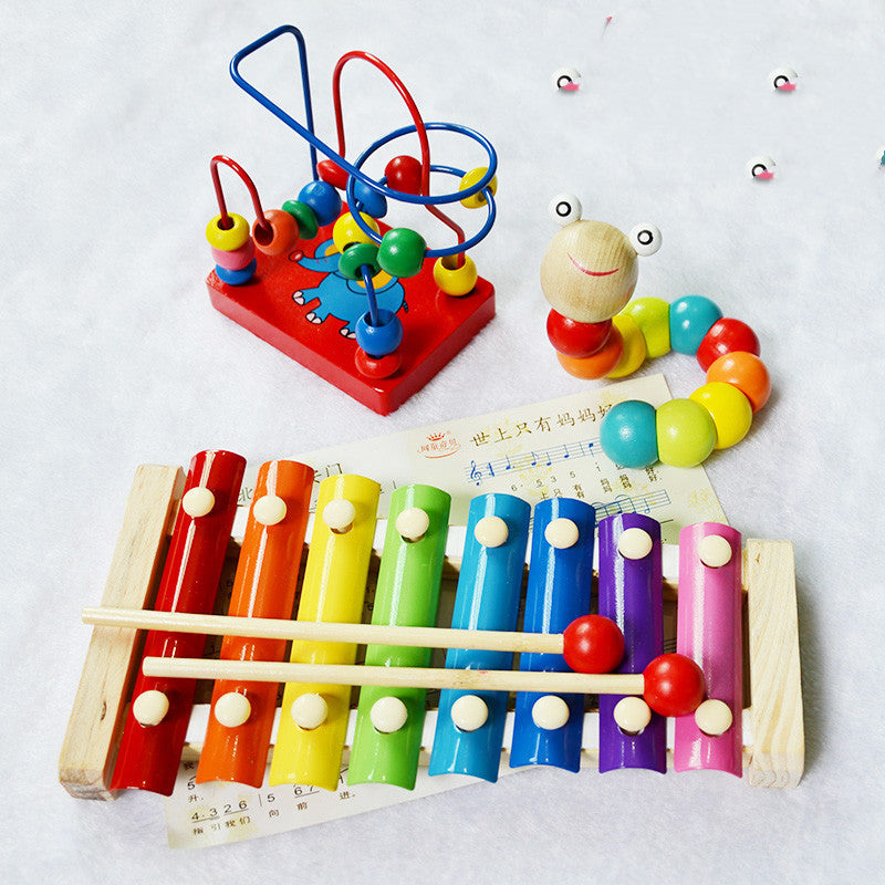 Boy Girl Baby Educational Musical Instrument Toy 1-2-3 Years Old Eight-tone Xylophone