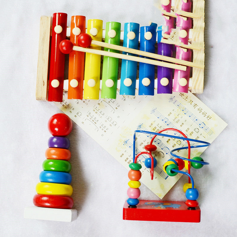 Boy Girl Baby Educational Musical Instrument Toy 1-2-3 Years Old Eight-tone Xylophone