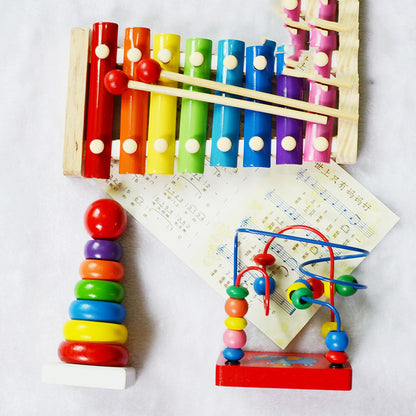 Boy Girl Baby Educational Musical Instrument Toy 1-2-3 Years Old Eight-tone Xylophone