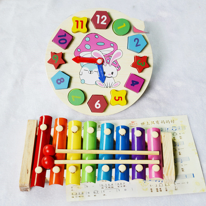 Boy Girl Baby Educational Musical Instrument Toy 1-2-3 Years Old Eight-tone Xylophone