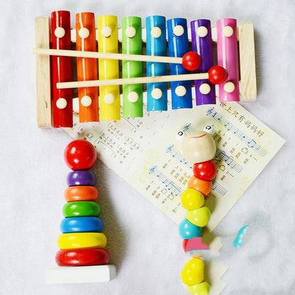 Boy Girl Baby Educational Musical Instrument Toy 1-2-3 Years Old Eight-tone Xylophone