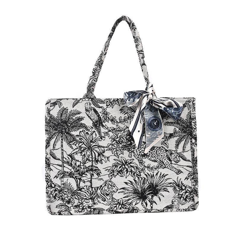 Printed Messenger Bag Canvas Bag