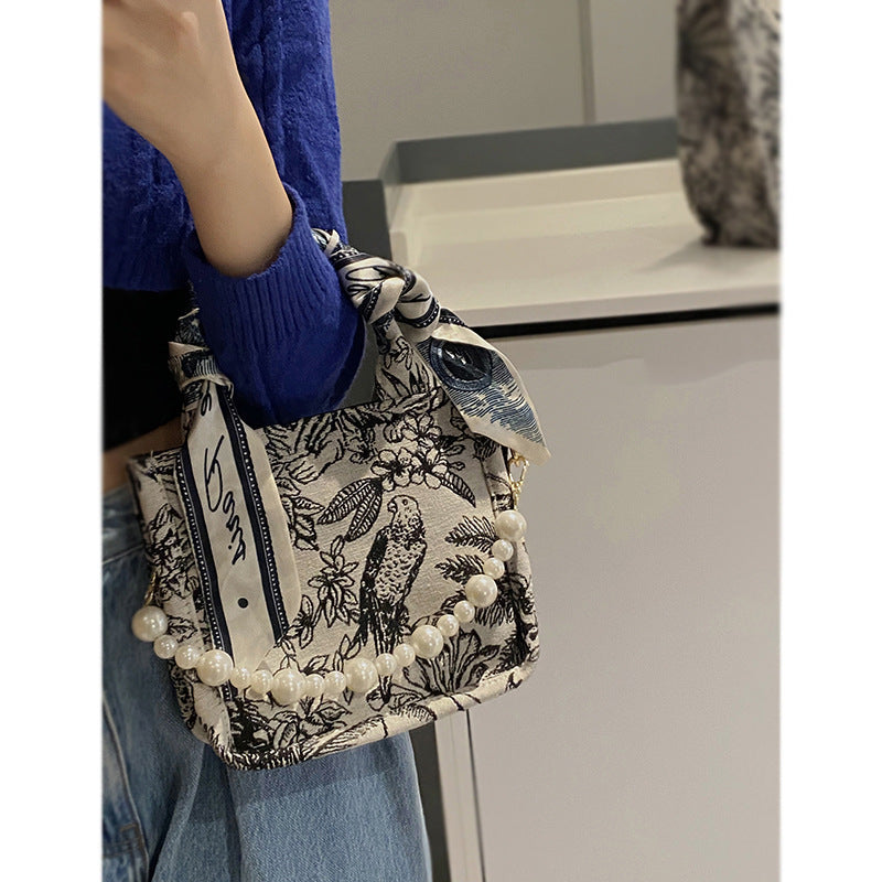 Printed Messenger Bag Canvas Bag