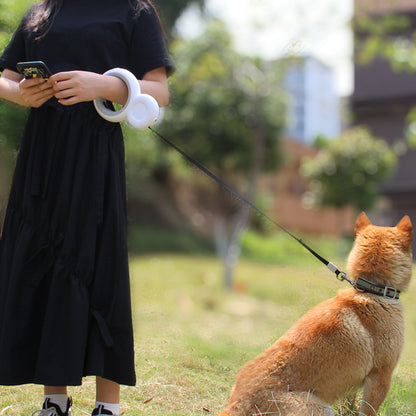 Automatic Pet Traction Rope With Lamp Trash Bag