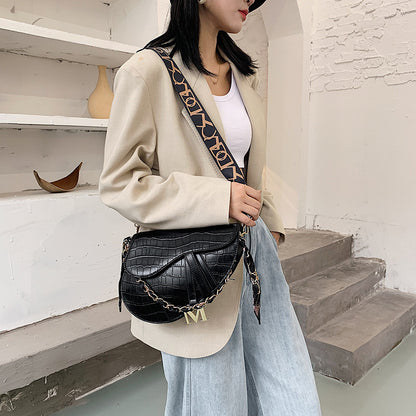 Candy Color Saddle Bag Women's Fashion Silk Scarf Accessories