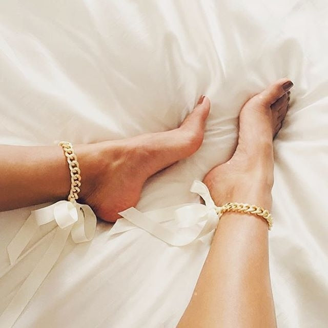 New Satin Ribbon Chain Sexy Beach Anklet Exquisite Valentine's Day Gift Girl