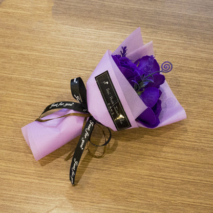 3 Soap Roses Bouquet Simulation Flower Chinese Valentine's Day Gift For Mother