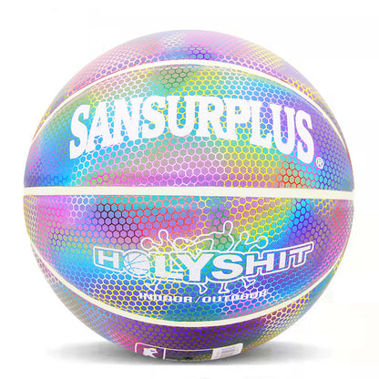 Leuchtender, fluoreszierender Basketball-Nachtspiel-Basketball