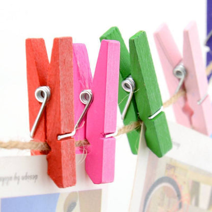 Mini Photo Photo Wooden Clip