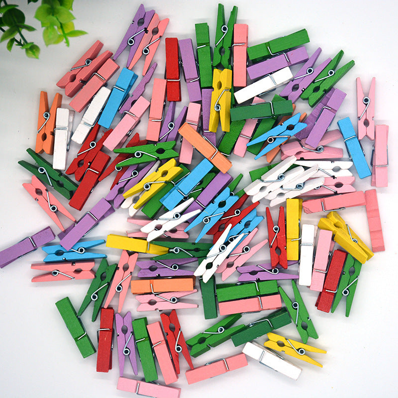 Mini Photo Photo Wooden Clip